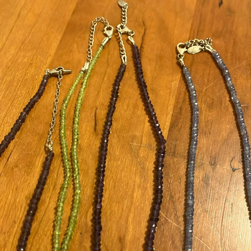 Gem stone necklaces
